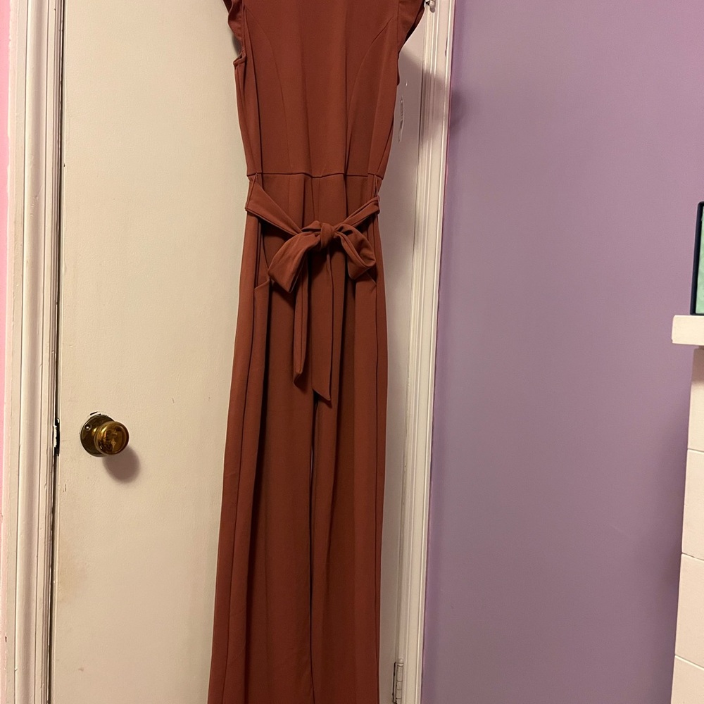 Elegant Brown Maxi Dress